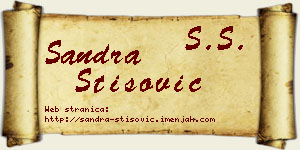 Sandra Stišović vizit kartica